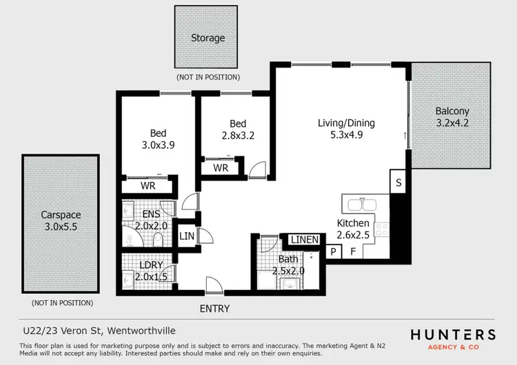 Floorplan of Homely apartment listing, 22/23-25 Veron Street, Wentworthville NSW 2145