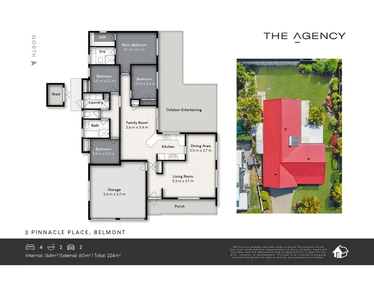 Floorplan of Homely house listing, 3 Pinnacle Place, Belmont QLD 4153