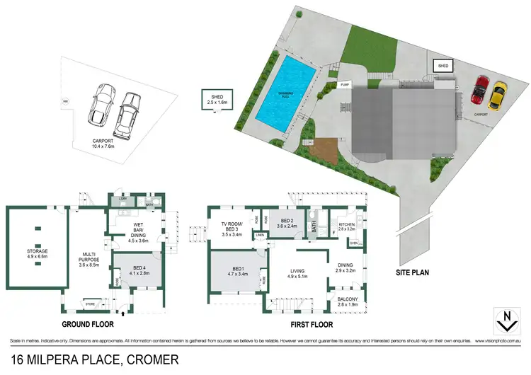 Floorplan of Homely house listing, 16 Milpera Place, Cromer NSW 2099