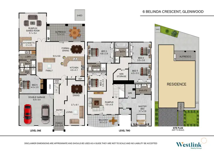 Floorplan of Homely house listing, 6 Belinda Crescent, Glenwood NSW 2768