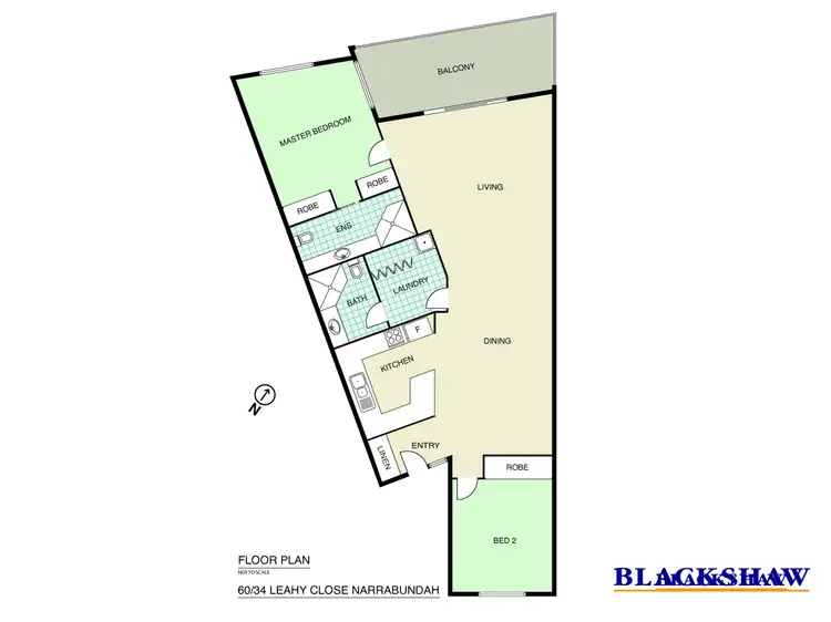 Floorplan of Homely apartment listing, 60/34 Leahy Close, Narrabundah ACT 2604