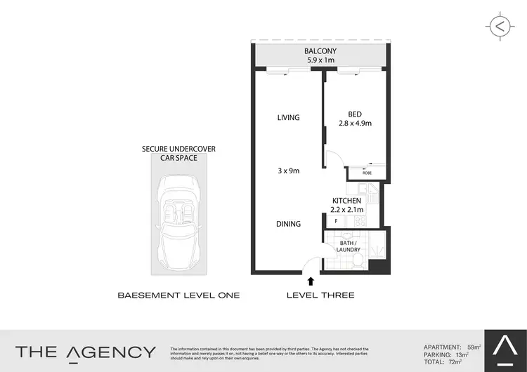 Floorplan of Homely apartment listing, 19/4-8 Waters Road, Neutral Bay NSW 2089