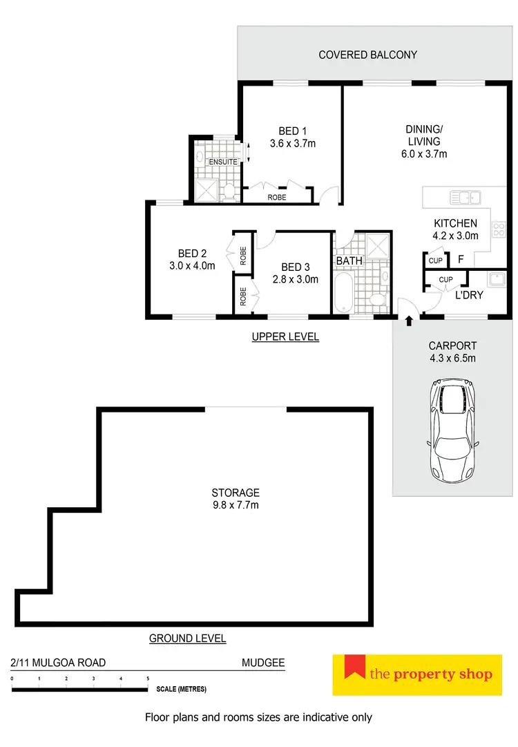 Floorplan of Homely semi-detached listing, 2/11 Mulgoa Way, Mudgee NSW 2850