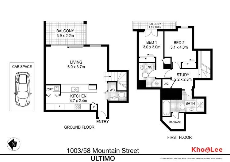 Floorplan of Homely apartment listing, 1003/58 Mountain Street, Ultimo NSW 2007