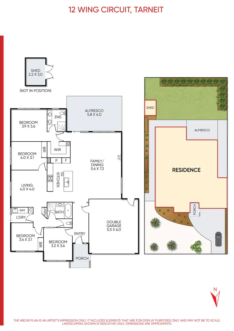 Floorplan of Homely house listing, 12 Wing Circuit, Tarneit VIC 3029