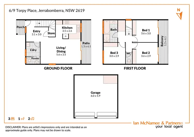 Floorplan of Homely house listing, 6/9-15 Torpy Place, Jerrabomberra NSW 2619