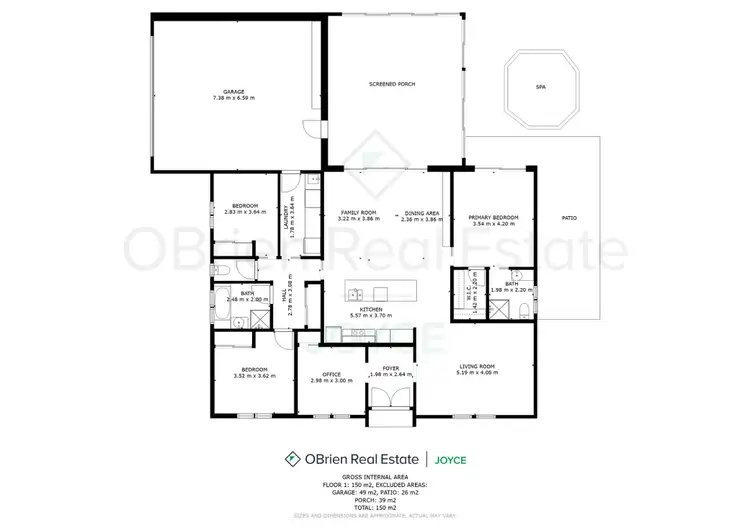 Floorplan of Homely house listing, 45 Cambridge Drive, Wangaratta VIC 3677