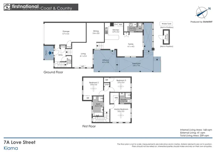 Floorplan of Homely semi-detached listing, 7A Love Street, Kiama NSW 2533