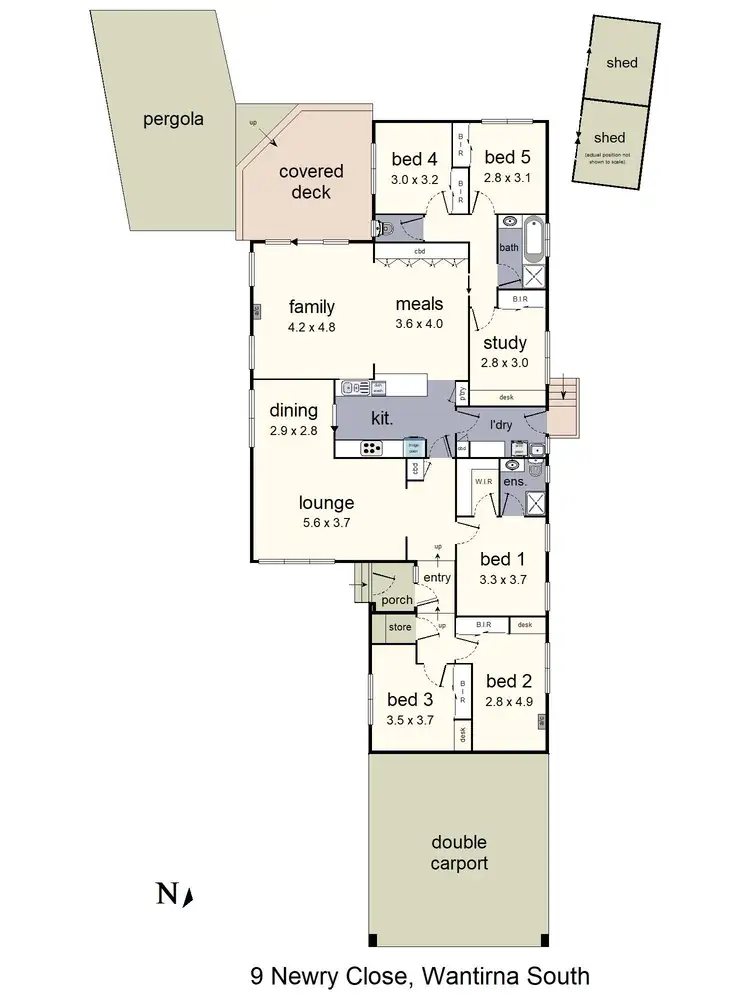 Floorplan of Homely house listing, 9 Newry Close, Wantirna South VIC 3152