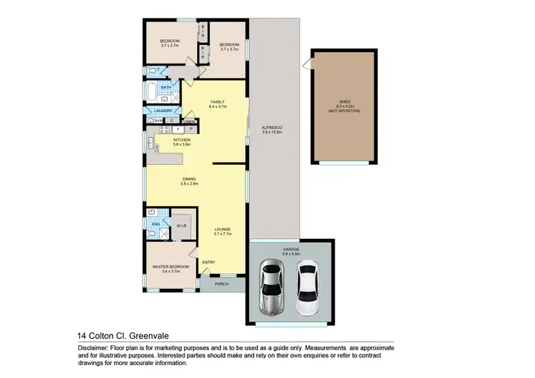 Floorplan of Homely house listing, 14 Colton Close, Greenvale VIC 3059