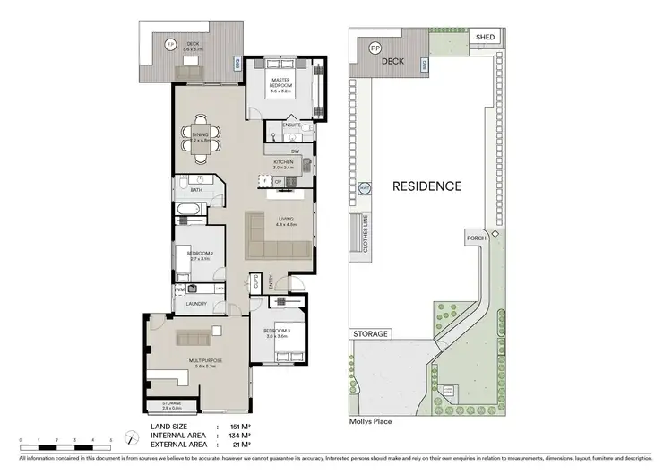 Floorplan of Homely semi-detached listing, 1/13 Mollys Place, Currumbin Waters QLD 4223