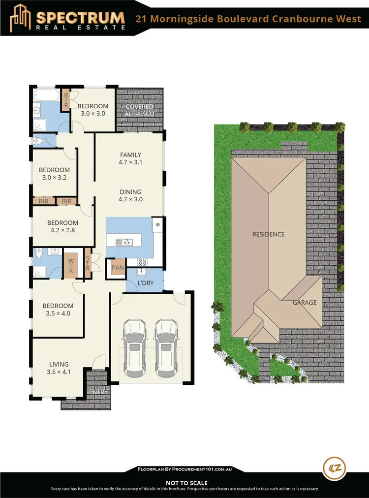 Floorplan of Homely house listing, 21 Morningside Boulevard, Cranbourne West VIC 3977