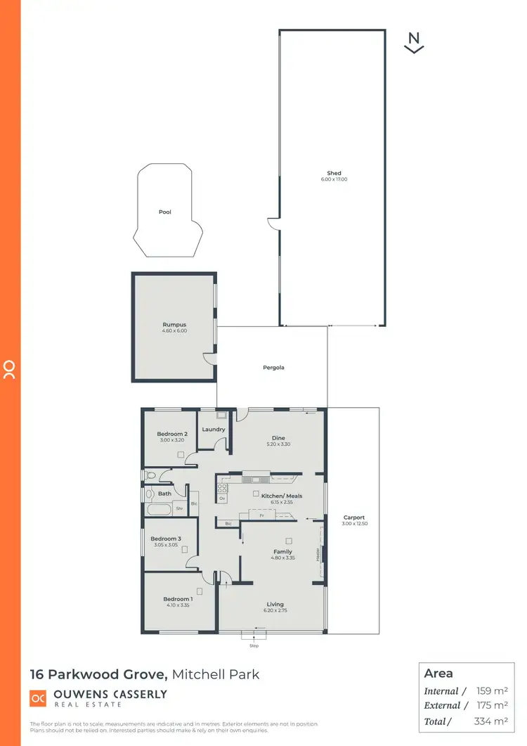 Floorplan of Homely house listing, 16 Parkwood Grove, Mitchell Park SA 5043