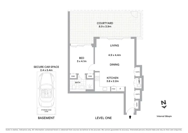 Floorplan of Homely apartment listing, 111/6 Urunga Parade, Miranda NSW 2228