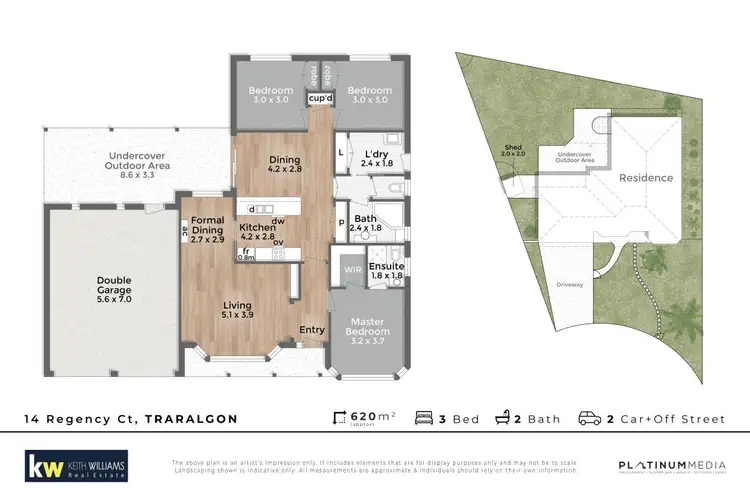 Floorplan of Homely house listing, 14 Regency Court, Traralgon VIC 3844