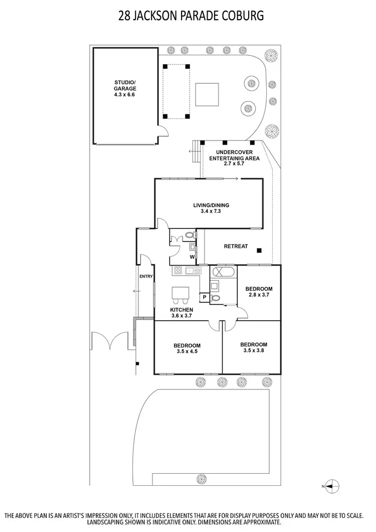 Floorplan of Homely house listing, 28 Jackson Parade, Coburg North VIC 3058