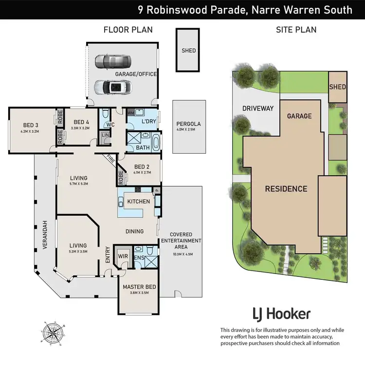 Floorplan of Homely house listing, 9 Robinswood Parade, Narre Warren South VIC 3805