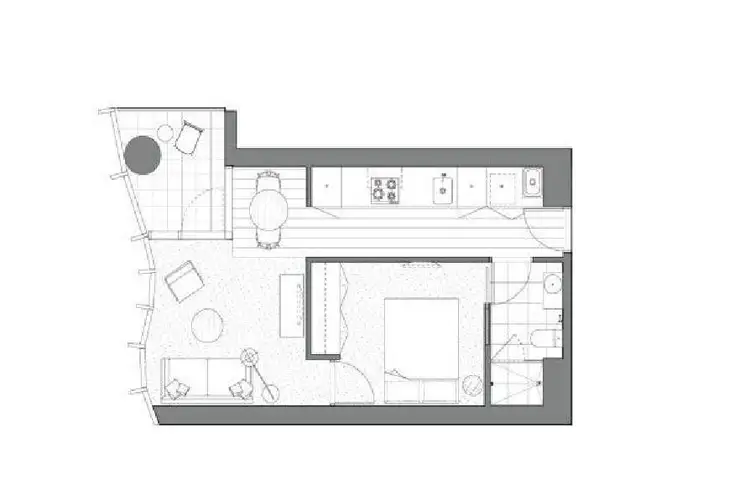 Floorplan of Homely apartment listing, 202/35 Albert Road, Melbourne VIC 3004