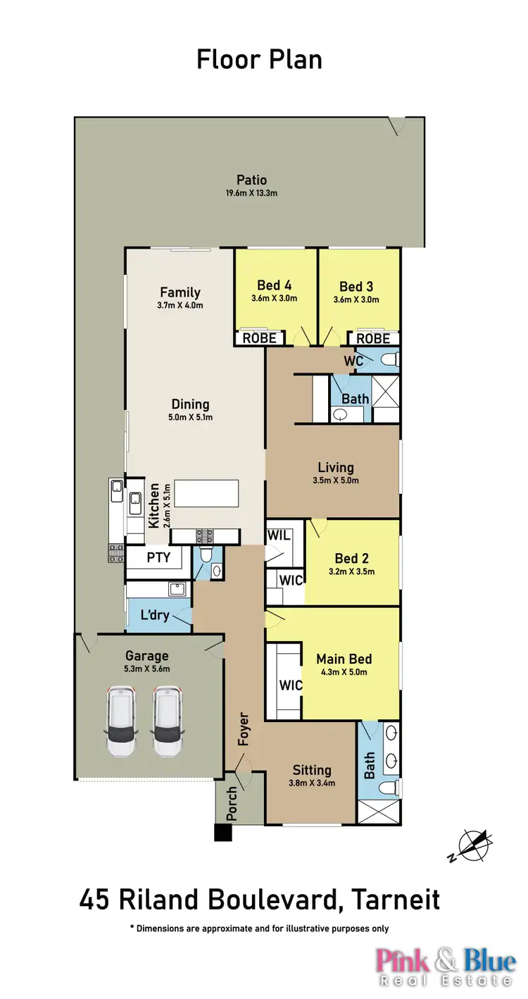 Floorplan of Homely house listing, 45 Riland Boulevard, Tarneit VIC 3029