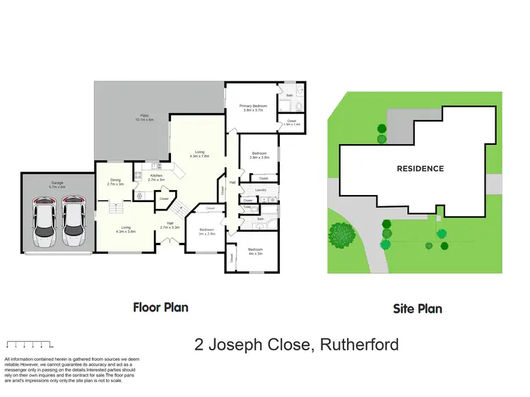 Floorplan of Homely house listing, 2 Joseph Close, Rutherford NSW 2320