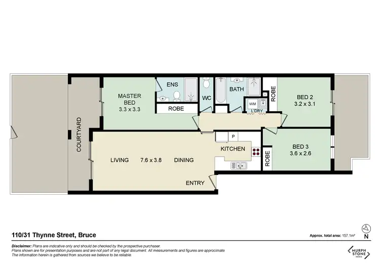 Floorplan of Homely unit listing, 110/31 Thynne Street, Bruce ACT 2617
