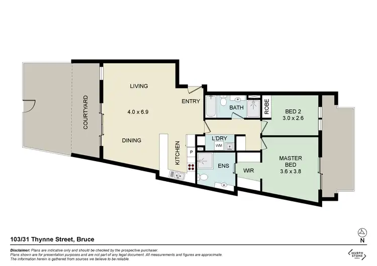 Floorplan of Homely apartment listing, 103/31 Thynne Street, Bruce ACT 2617