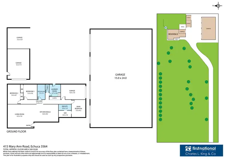 Floorplan of Homely house listing, 415 Mary Ann Road, Echuca VIC 3564