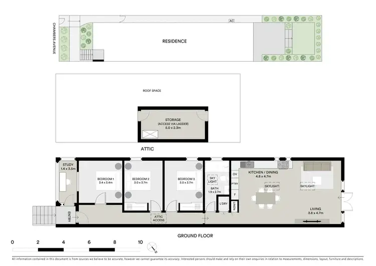 Floorplan of Homely semi-detached listing, 12 Chambers Avenue, Bondi Beach NSW 2026