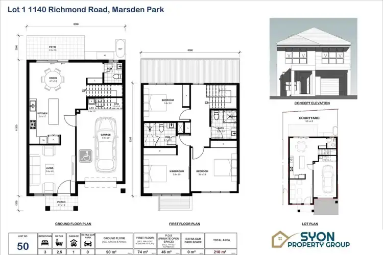 Floorplan of Homely townhouse listing, 5 Walcrow Glade, Marsden Park NSW 2765