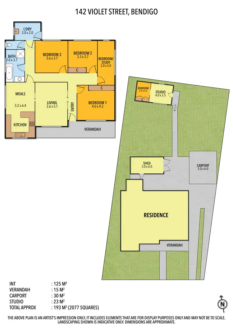 Floorplan of Homely house listing, 142 Violet Street, Bendigo VIC 3550