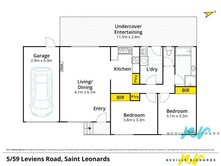 Floorplan of Homely unit listing, 5/59 Leviens Road, St Leonards VIC 3223