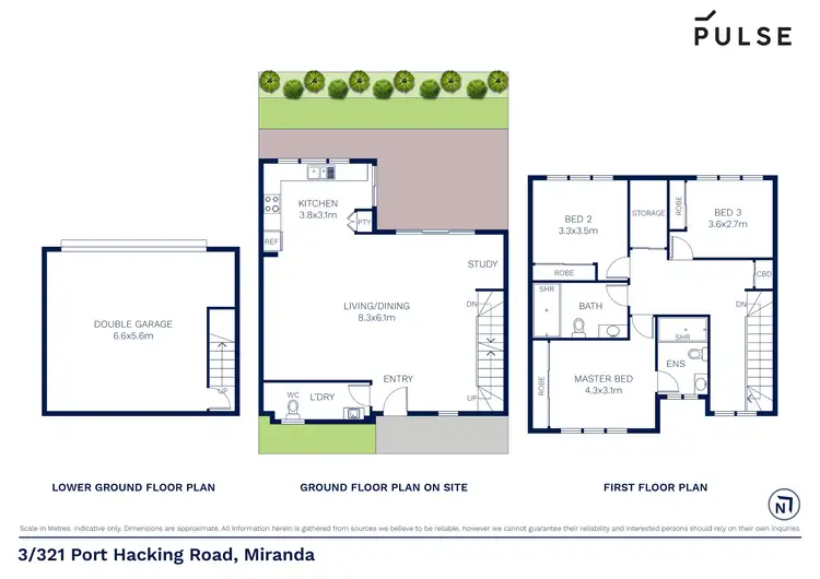 Floorplan of Homely townhouse listing, 3/321 Port Hacking Road, Miranda NSW 2228