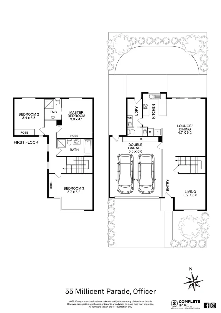 Floorplan of Homely house listing, 55 Millicent Parade, Officer VIC 3809