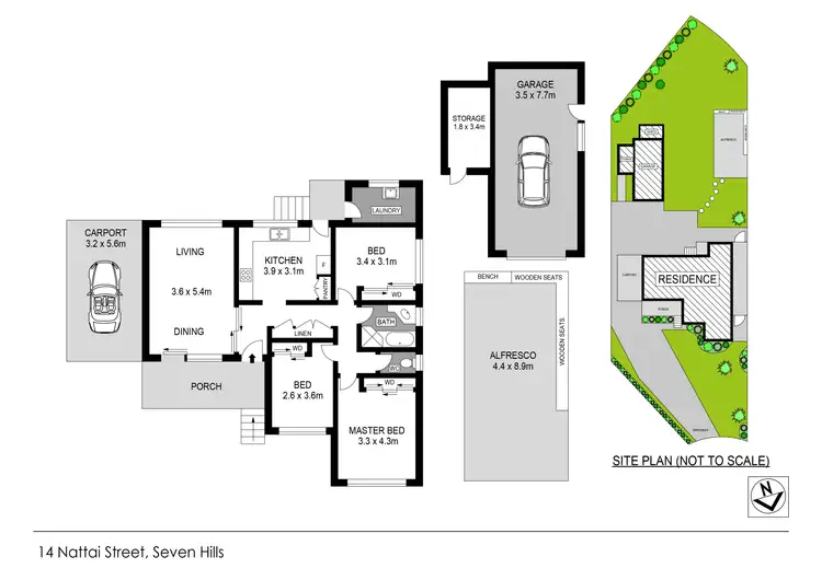 Floorplan of Homely house listing, 14 Nattai Street, Seven Hills NSW 2147