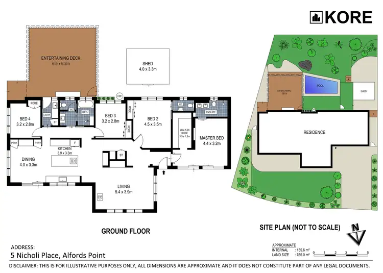 Floorplan of Homely house listing, 5 Nicholi Place, Alfords Point NSW 2234
