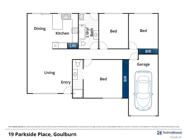 Floorplan of Homely house listing, 19 Parkside Place, Goulburn NSW 2580