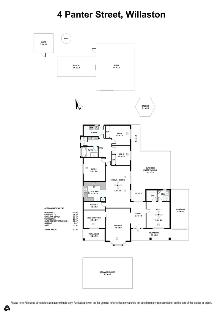 Floorplan of Homely house listing, 4 Panter Street, Willaston SA 5118