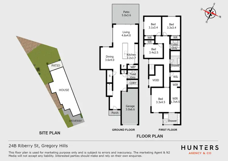Floorplan of Homely semi-detached listing, 24B Riberry Street, Gregory Hills NSW 2557