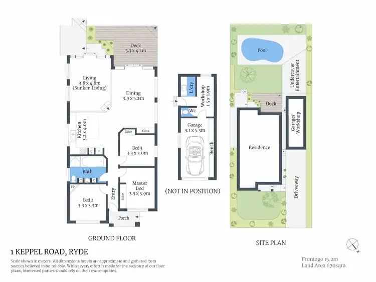 Floorplan of Homely house listing, 1 Keppel Road, Ryde NSW 2112