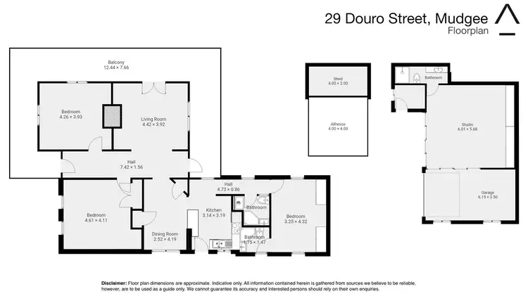 Floorplan of Homely house listing, 29 Douro Street, Mudgee NSW 2850