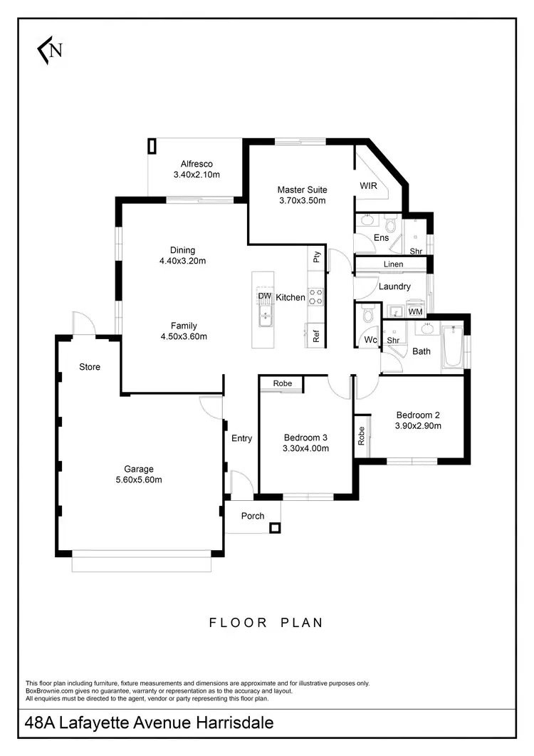 Floorplan of Homely house listing, 48A Lafayette Avenue, Harrisdale WA 6112