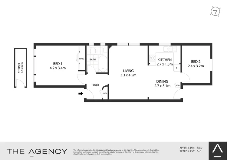 Floorplan of Homely apartment listing, 1/4 Bradly Avenue, Kirribilli NSW 2061