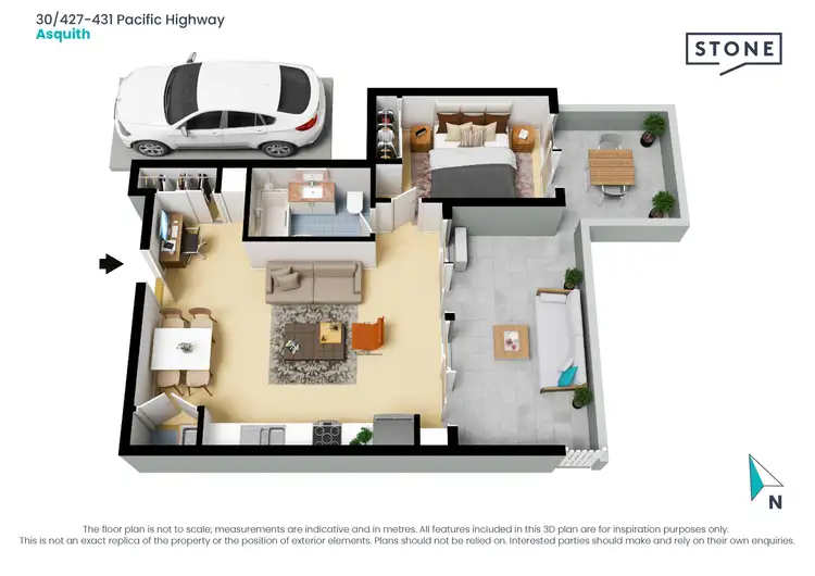 Floorplan of Homely apartment listing, 30/427-431 Pacific Highway, Asquith NSW 2077