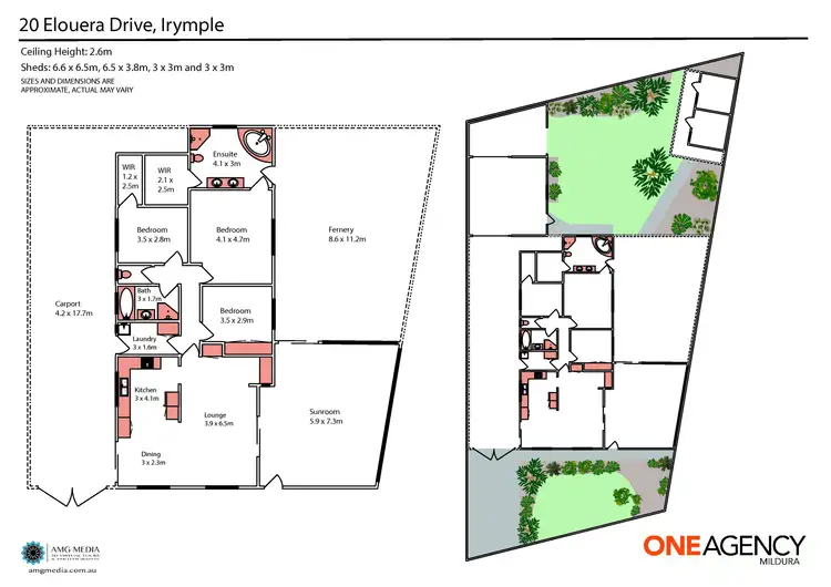 Floorplan of Homely house listing, 20 Elouera Drive, Irymple VIC 3498