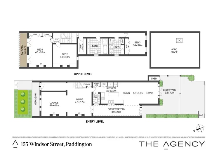 Floorplan of Homely house listing, 155 Windsor Street, Paddington NSW 2021