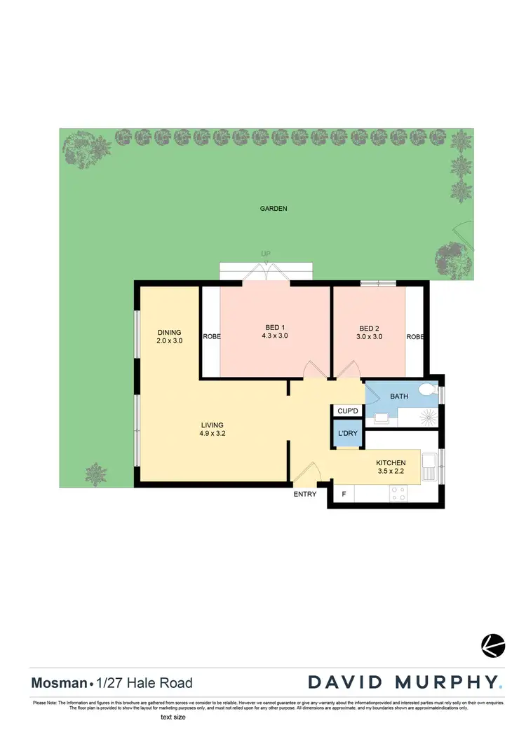 Floorplan of Homely apartment listing, 1/27 Hale Road, Mosman NSW 2088
