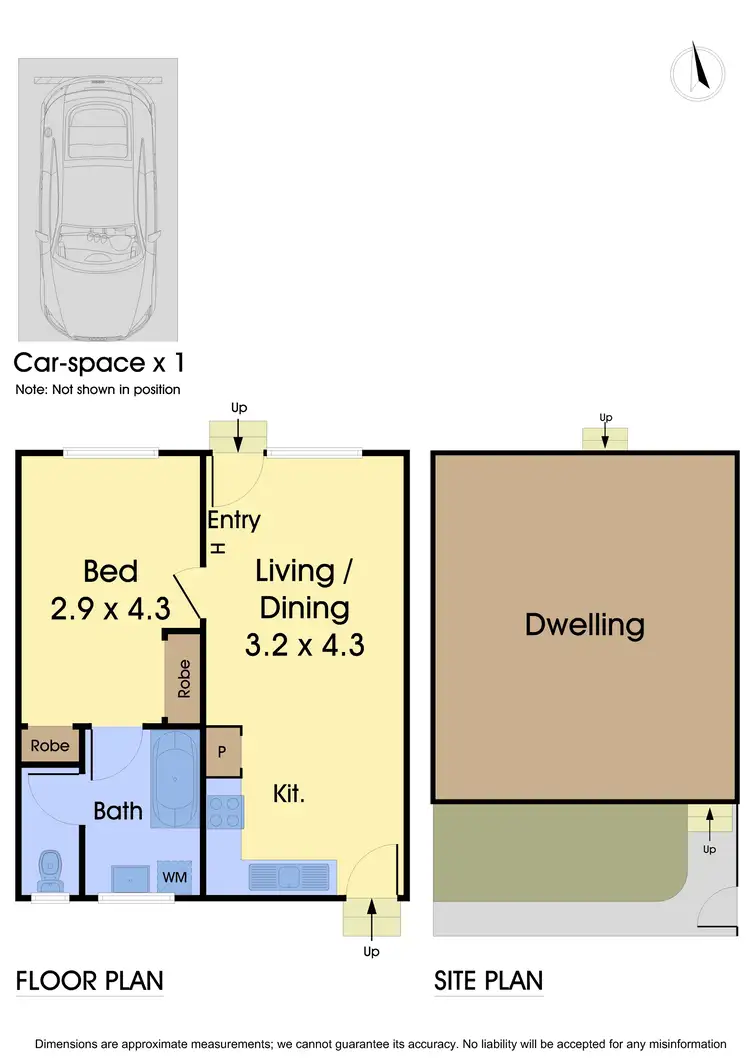Floorplan of Homely unit listing, 1/65 Saltley Street, South Kingsville VIC 3015