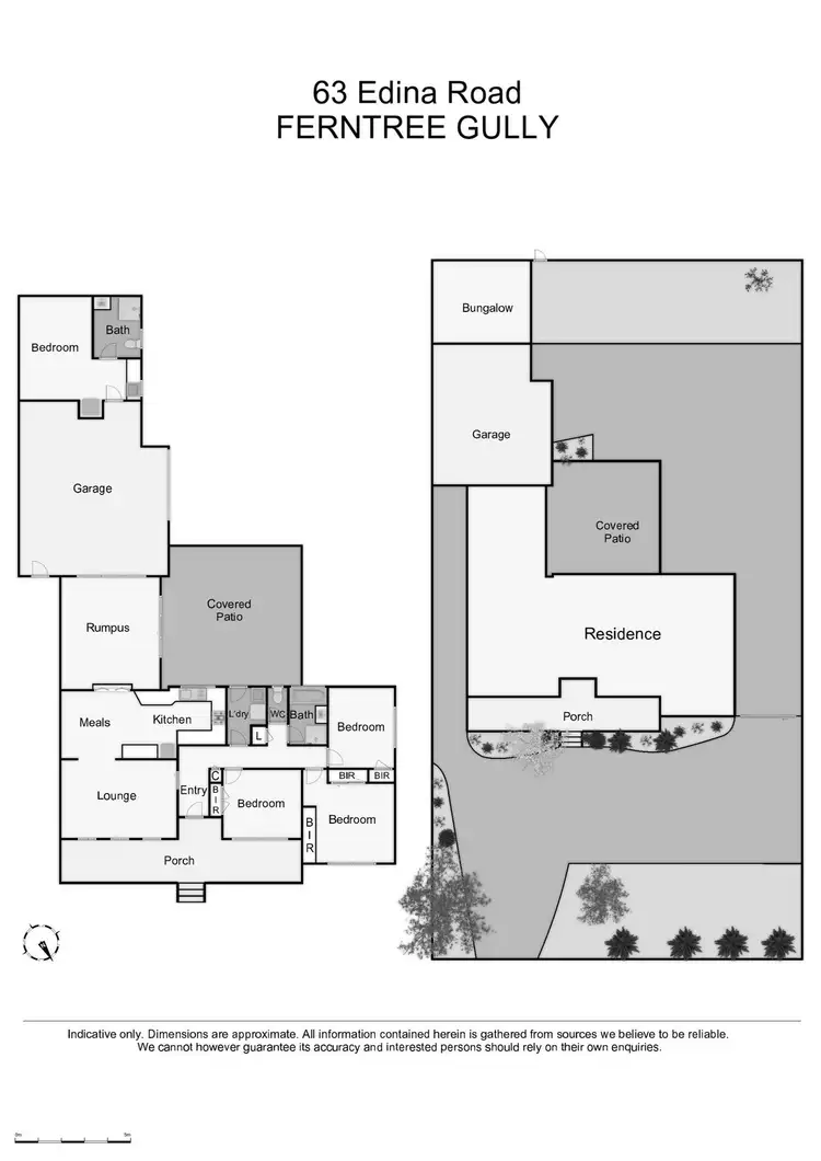 Floorplan of Homely house listing, 63 Edina Road, Ferntree Gully VIC 3156