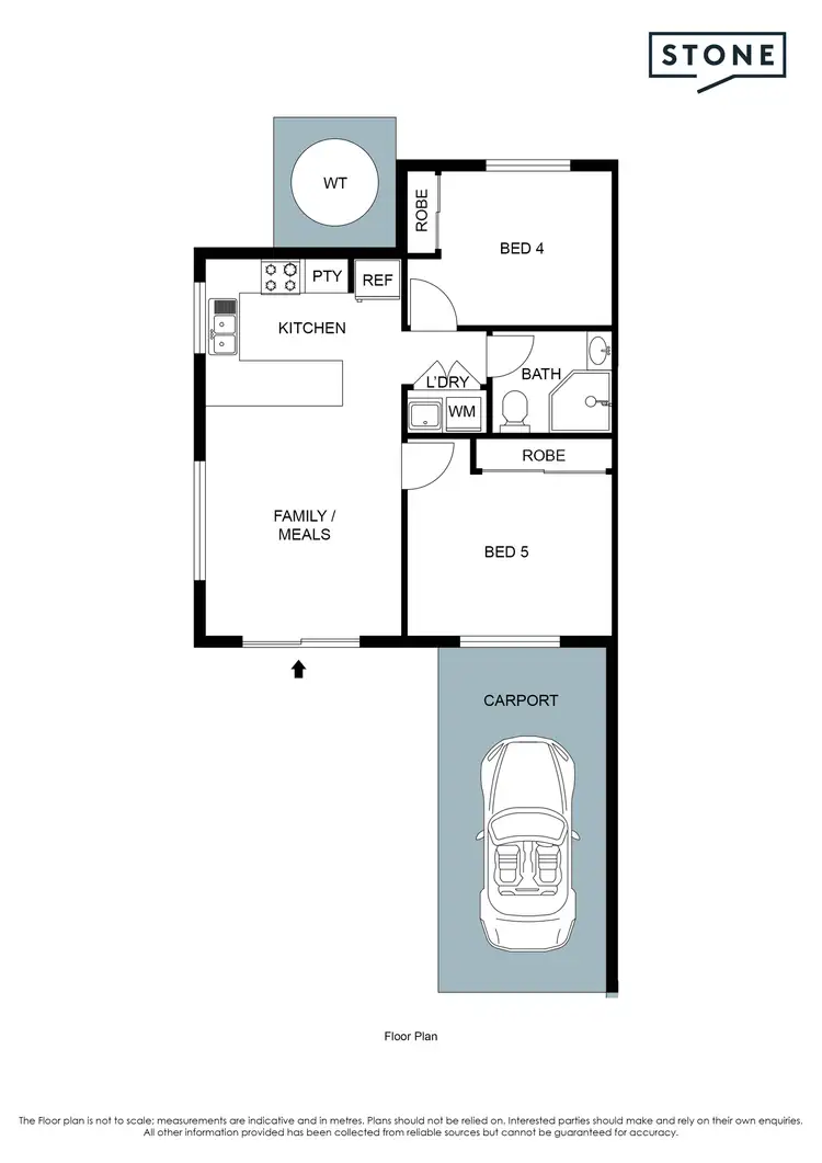 Floorplan of Homely semi-detached listing, 9b Koel Court, Warner QLD 4500