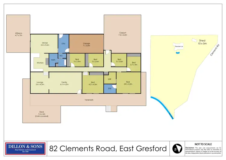 Floorplan of Homely rural property listing, 82 Clements Road, East Gresford NSW 2311